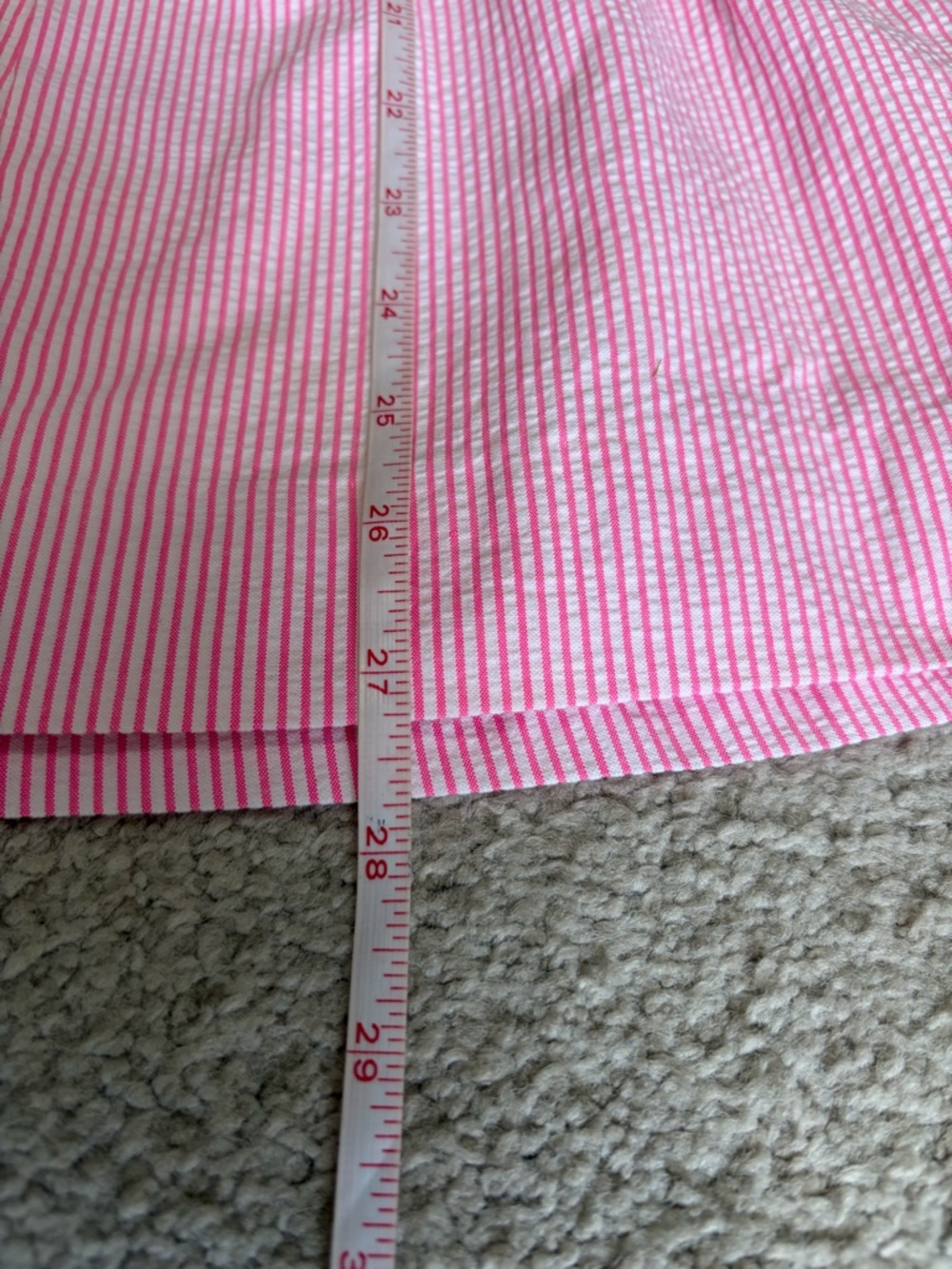 NWOT Lilly Pulitzer Seersucker Richelle Strapless Dress Pink White Stripe Size 0 - Picture 15 of 15